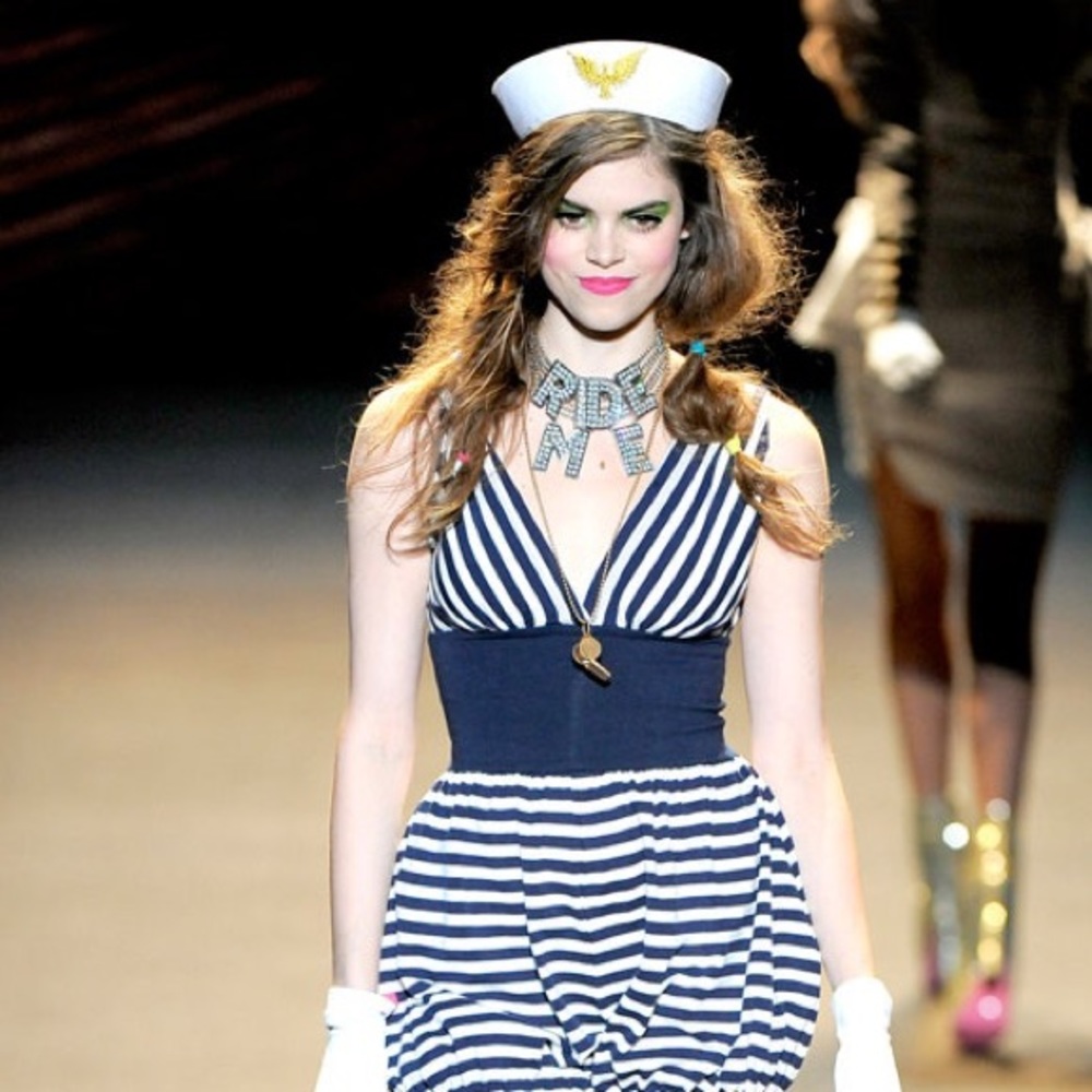 betsey johnson blue and white dress | Dresses | Betsey Johnson Striped Navy Perfect for those who Men’s Dark Brown Dress promo-basics Size:XXL (16) Silk dress